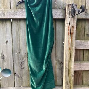 a new day Green Velvet Dress